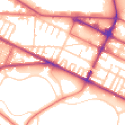 Daytime road noise heatmap for CH41 8AJ