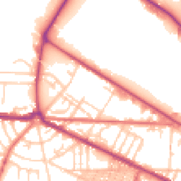 Daytime road noise heatmap for CH41 8AN