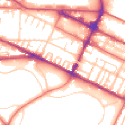 Daytime road noise heatmap for CH41 8AS