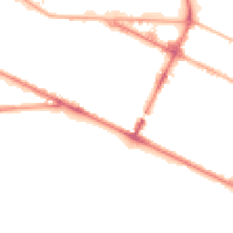 Night-time road noise heatmap for CH41 8AS