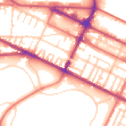 Daytime road noise heatmap for CH41 8AT