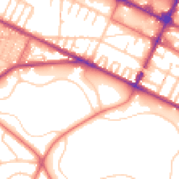 Daytime road noise heatmap for CH41 8AX