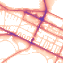 Daytime road noise heatmap for CH41 8BB