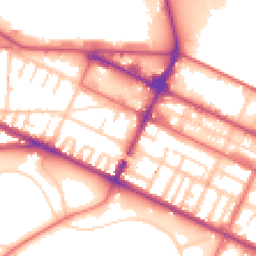 Daytime road noise heatmap for CH41 8BF