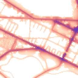 Daytime road noise heatmap for CH41 8BY