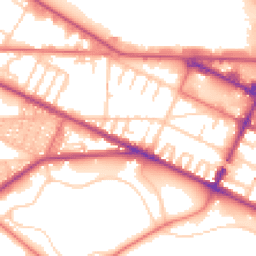 Daytime road noise heatmap for CH41 8DP