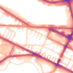 Daytime road noise heatmap for CH41 8EB