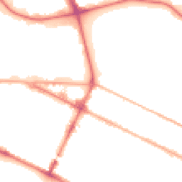 Night-time road noise heatmap for CH41 8EP