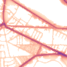 Daytime road noise heatmap for CH41 8HG