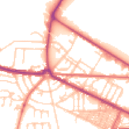 Daytime road noise heatmap for CH41 8HZ
