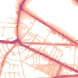 Daytime road noise heatmap for CH41 8JJ