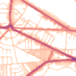 Daytime road noise heatmap for CH41 8JT