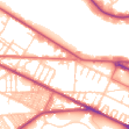 Daytime road noise heatmap for CH41 8JY