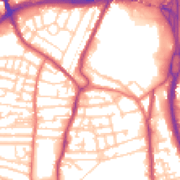 Daytime road noise heatmap for CH41 9AR
