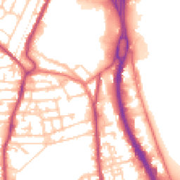 Daytime road noise heatmap for CH41 9AS