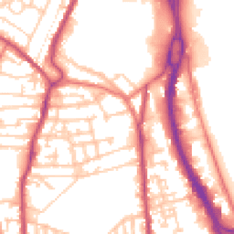 Daytime road noise heatmap for CH41 9DJ