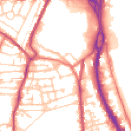 Daytime road noise heatmap for CH41 9DQ