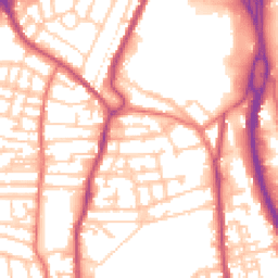 Daytime road noise heatmap for CH41 9DS