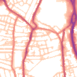 Daytime road noise heatmap for CH41 9EA