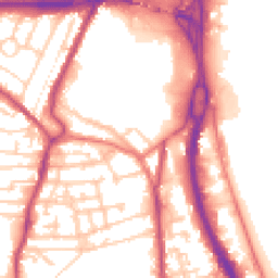 Daytime road noise heatmap for CH41 9EY