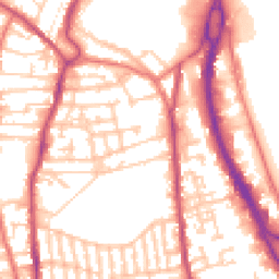 Daytime road noise heatmap for CH41 9HU