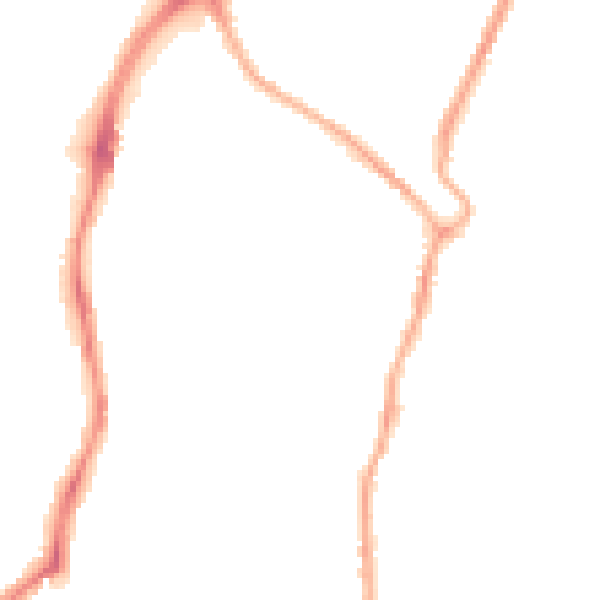 Night-time road noise heatmap for CH42 0AA