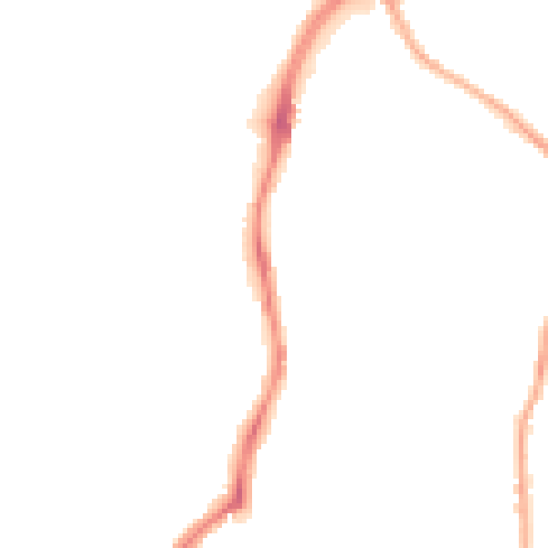Night-time road noise heatmap for CH42 0HB