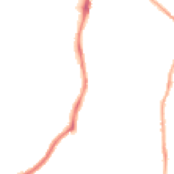 Night-time road noise heatmap for CH42 0HD