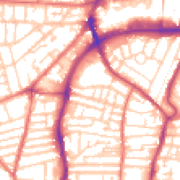 Daytime road noise heatmap for CH42 0HN