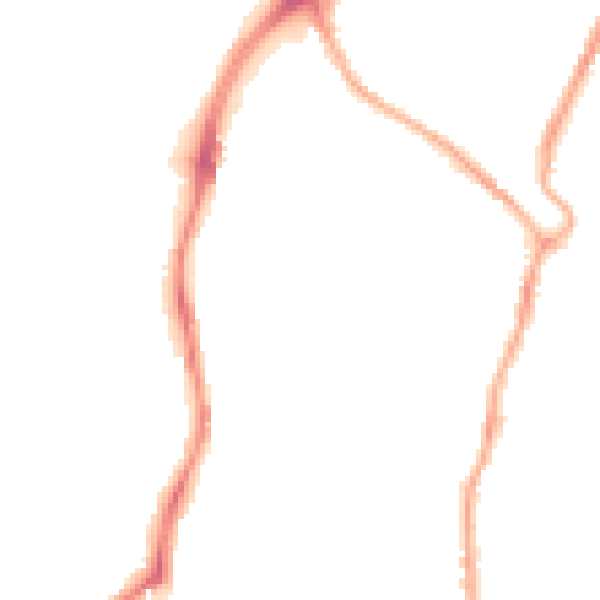 Night-time road noise heatmap for CH42 0JX
