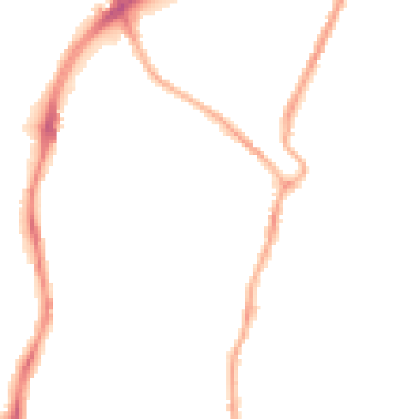 Night-time road noise heatmap for CH42 0LB