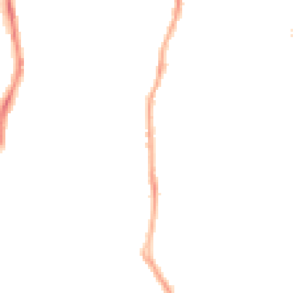 Night-time road noise heatmap for CH42 0LH
