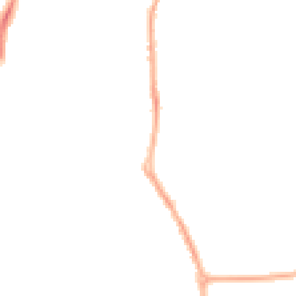 Night-time road noise heatmap for CH42 0LL