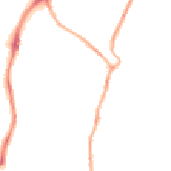 Night-time road noise heatmap for CH42 0LN