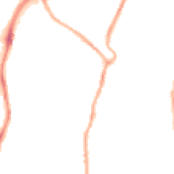 Night-time road noise heatmap for CH42 0LP