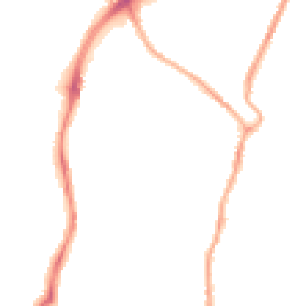 Night-time road noise heatmap for CH42 0NJ