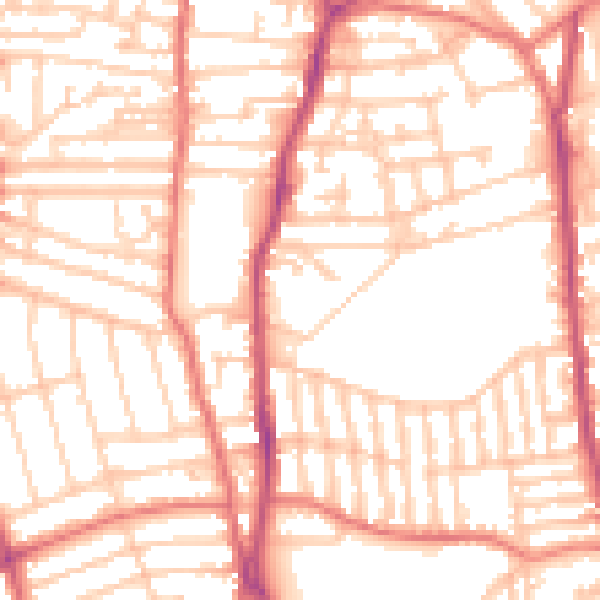 Daytime road noise heatmap for CH42 0PB