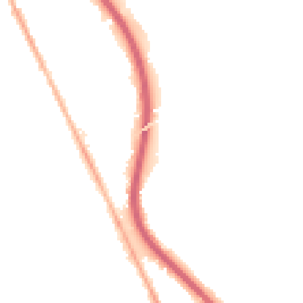 Night-time road noise heatmap for CH42 1AG