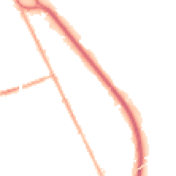 Night-time road noise heatmap for CH42 1NY