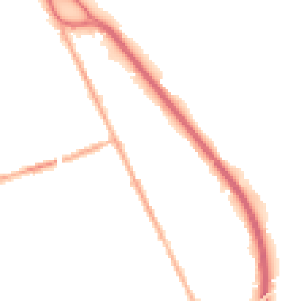 Night-time road noise heatmap for CH42 1NZ