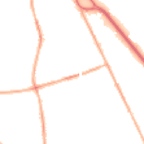 Night-time road noise heatmap for CH42 2BN