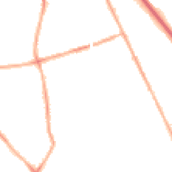 Night-time road noise heatmap for CH42 2DH