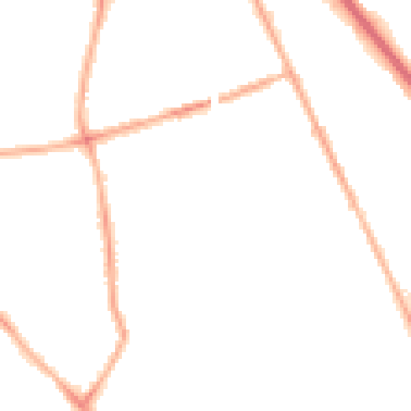 Night-time road noise heatmap for CH42 2DJ