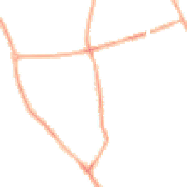 Night-time road noise heatmap for CH42 2DX