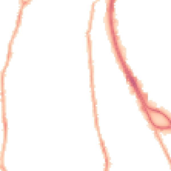 Night-time road noise heatmap for CH42 3UN