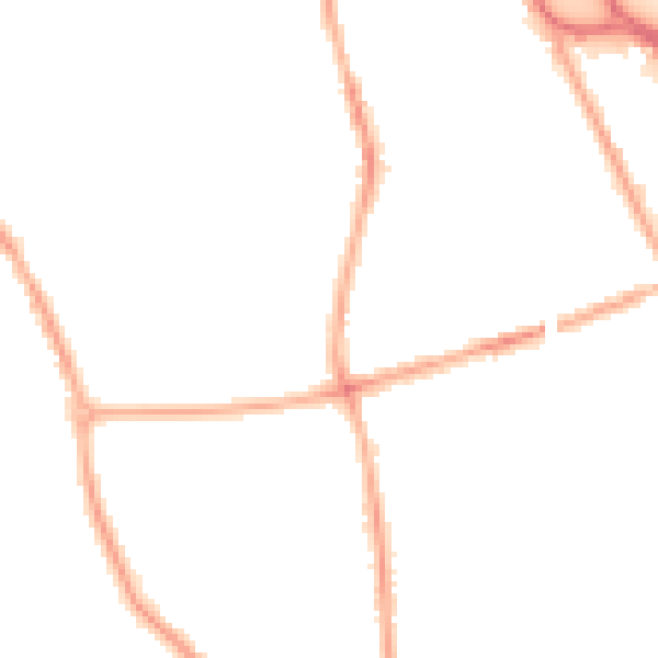 Night-time road noise heatmap for CH42 3XF