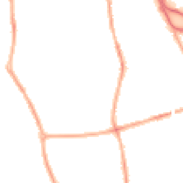 Night-time road noise heatmap for CH42 3XN