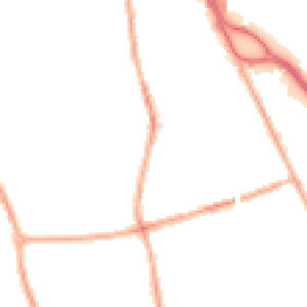 Night-time road noise heatmap for CH42 3XQ