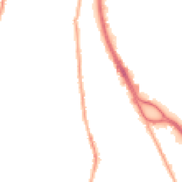 Night-time road noise heatmap for CH42 3YH
