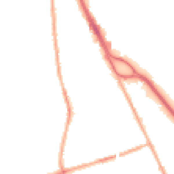 Night-time road noise heatmap for CH42 3YR